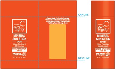 50g Suntegrity Sunstick Spf30 (50g Sunstick Artwork Solid Orange Cover Spf30)